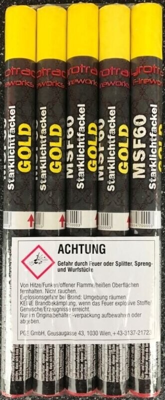 Magnesiumfackel gelb 60 sec, mit Rauch (einzeln) Magnesiumfackel gelb 60 sec, mit Rauch (einzeln)