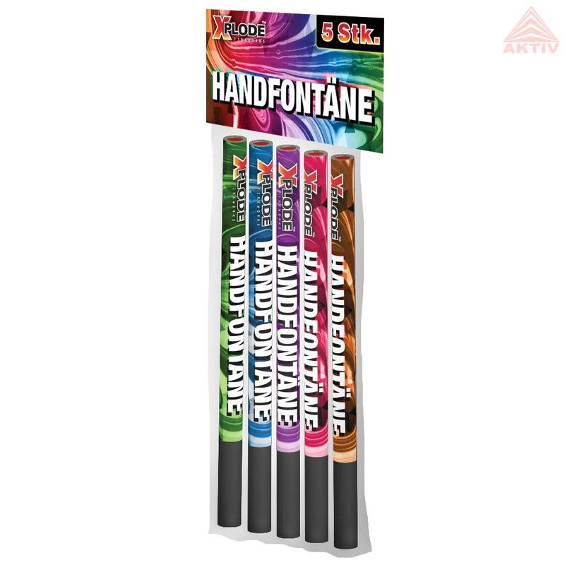 Handfontäne 5er, farbl. sortiert Handfontäne 5er, farbl. sortiert