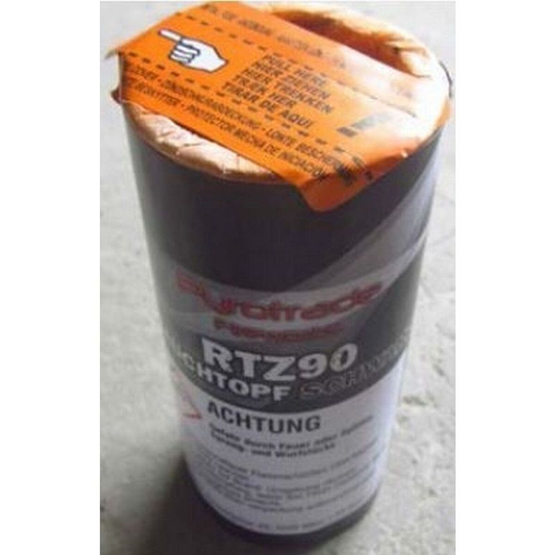 Rauchtopf Schwarz mit Zündschnur Rauchtopf Schwarz mit Zündschnur