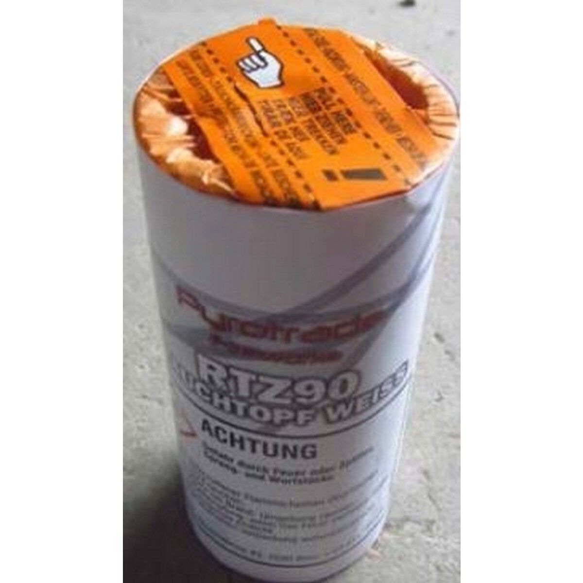 Rauchtopf Weiß mit Zündschnur