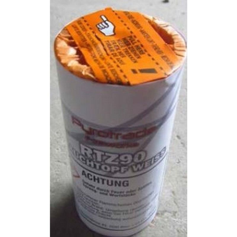 Rauchtopf Weiß mit Zündschnur Rauchtopf Weiß mit Zündschnur