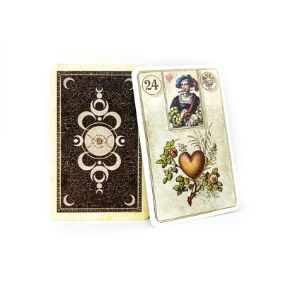 Lenormandkarten Reprint Dondorf 1880 Mit Skatkarten / Erstauflage Lenormandkarten Reprint Dondorf 1880 Mit Skatkarten / Erstauflage