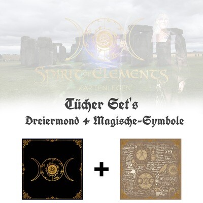 Tücher-Set Dreiermond + Magische Symbole Tücher-Set Dreiermond + Magische Symbole