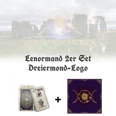 Lenormand 2er Set Dreiermond-Logo Lenormand 2er Set Dreiermond-Logo