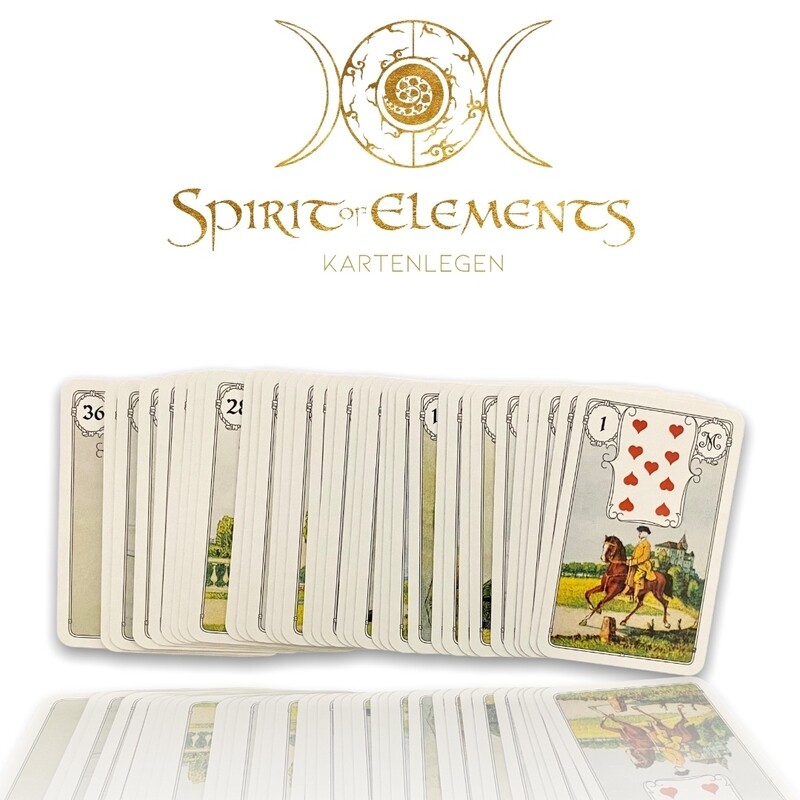 Blaue Eule Lenormandkarten