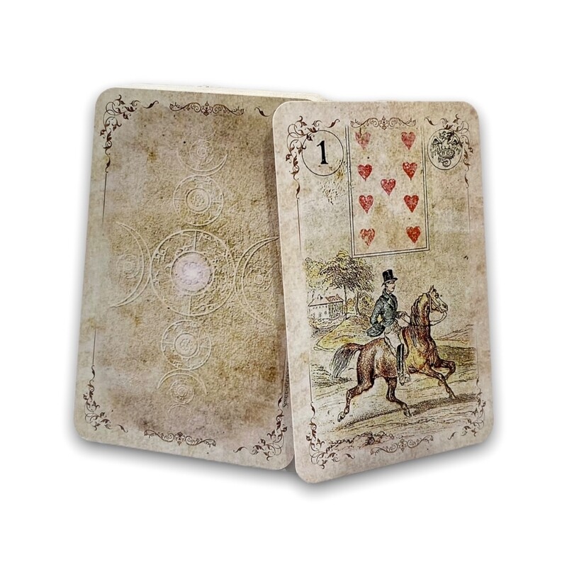 Lenormandkarten Dondorf / Herbst Vintage Blass 1880 Lenormandkarten Dondorf / Herbst Vintage Blass 1880