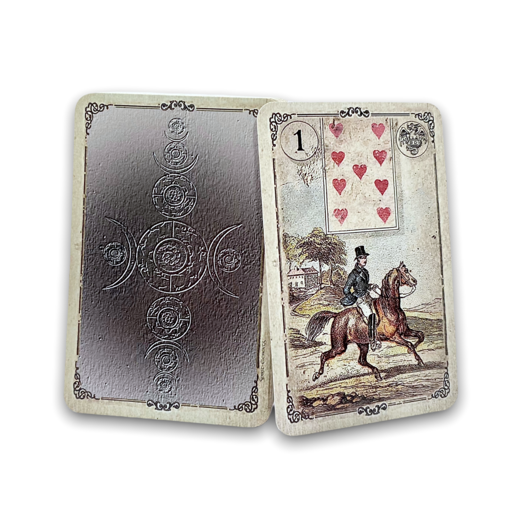 Lenormandkarten Dondorf / Silver Old Vintage 1880