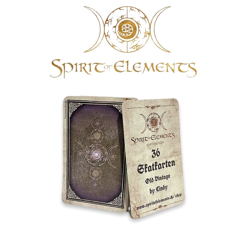 Skatkarten Vintage Spirit of Elements / 36-er Spiel Skatkarten Vintage Spirit of Elements / 36-er Spiel