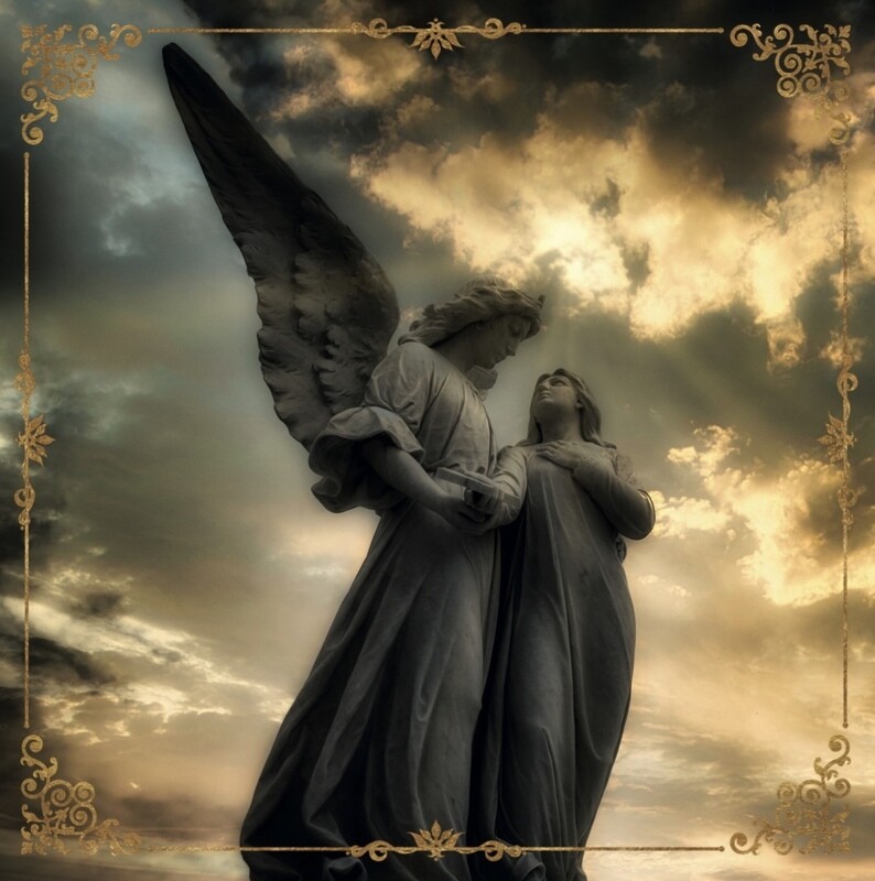 Lenormand & Tarot Tuch / Angels Lenormand & Tarot Tuch / Angels