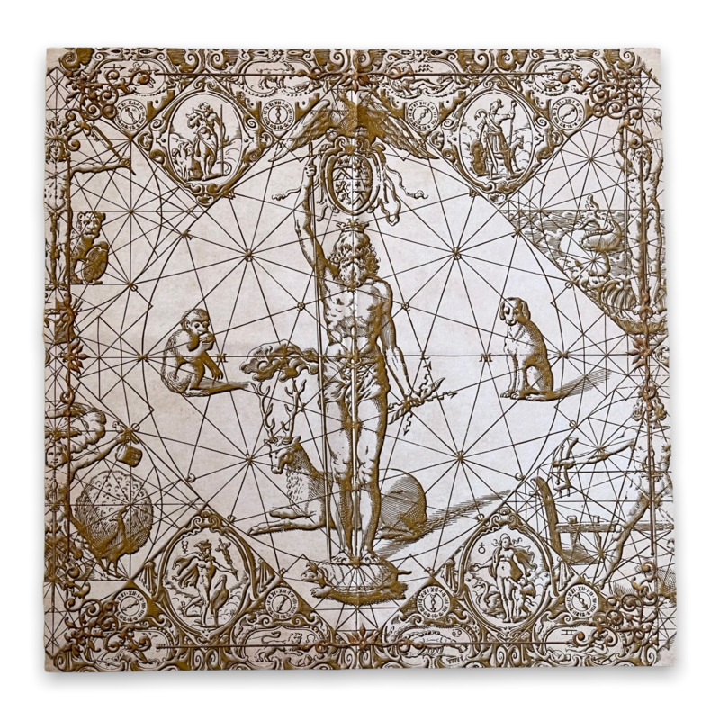 Lenormand / Tarot Tuch Jupiter 3D Golden-Metallic