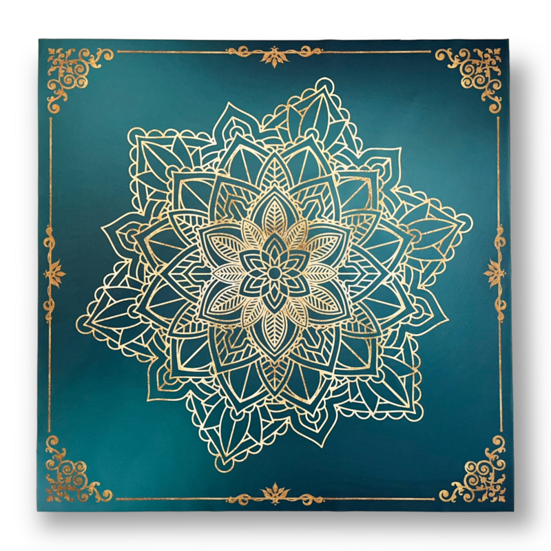 Lenormand & Tarot Tuch / Golden Mandala Lenormand & Tarot Tuch / Golden Mandala