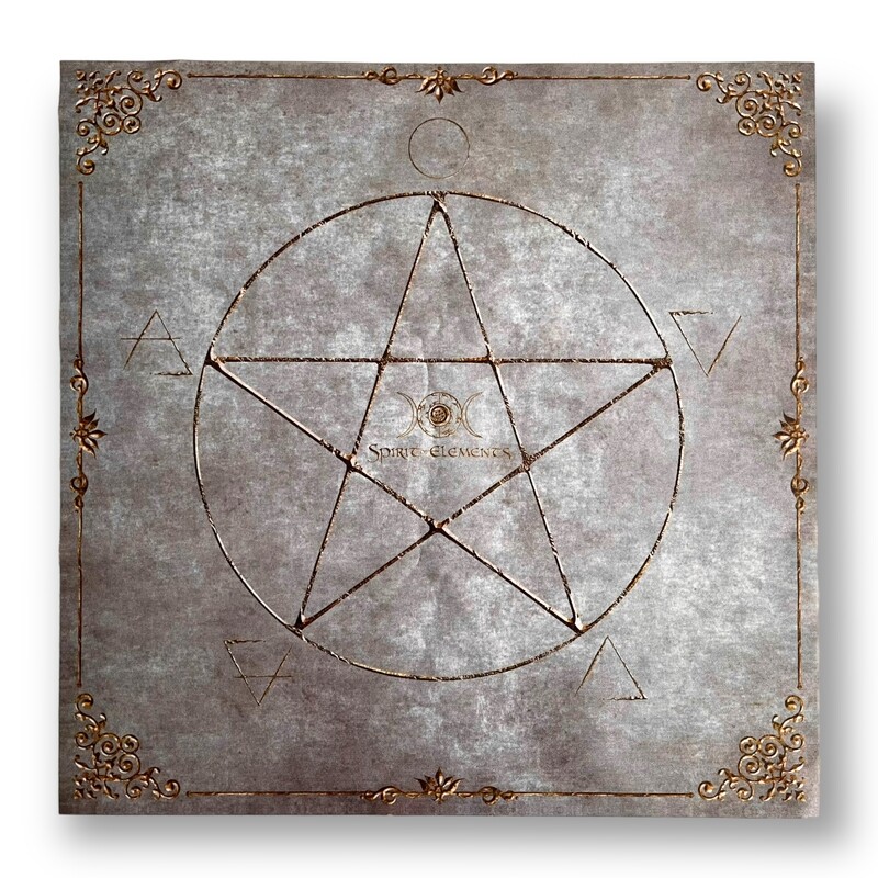 Lenormand & Tarot Tuch / Witch Elements Stone Lenormand & Tarot Tuch / Witch Elements Stone