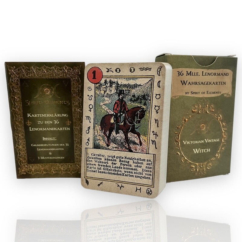 Lenormandkarten - Mlle. Lenormand Viktorian Vintage Witch Lenormandkarten - Mlle. Lenormand Viktorian Vintage Witch