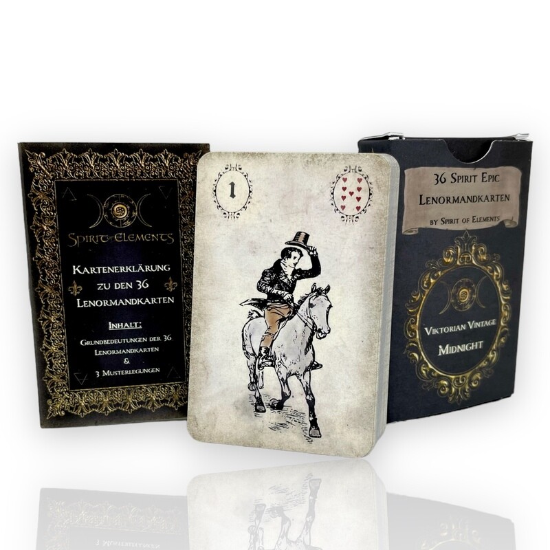 Lenormandkarten Spirit Epic - Viktorian Vintage Midnight Lenormandkarten Spirit Epic - Viktorian Vintage Midnight