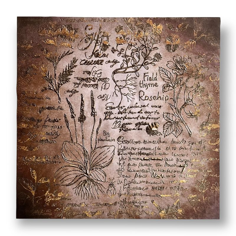 Lenormand / Tarot Tuch Herbal Witch Beige-Braun Lenormand / Tarot Tuch Herbal Witch Beige-Braun