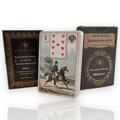 Lenormandkarten Dondorf / Viktorian Vintage Midnight