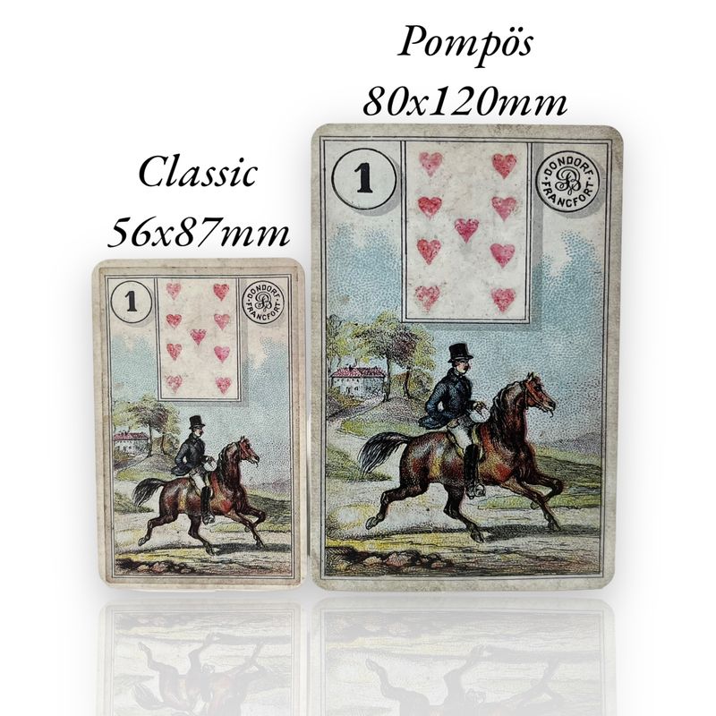 Lenormandkarten Dondorf Pompös 80x120 Vintage mit Skat Lenormandkarten Dondorf Pompös 80x120 Vintage mit Skat