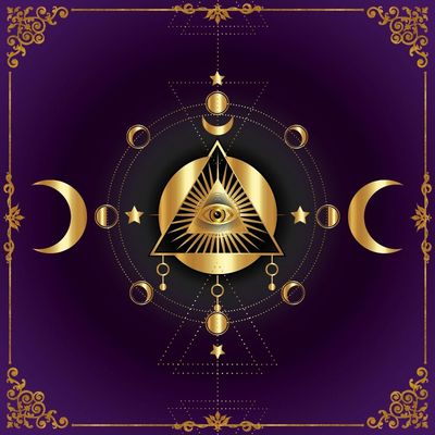 Lenormand / Tarot Tuch Pyramide