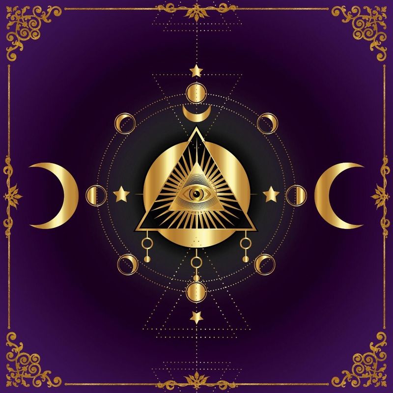 Lenormand / Tarot Tuch Pyramide