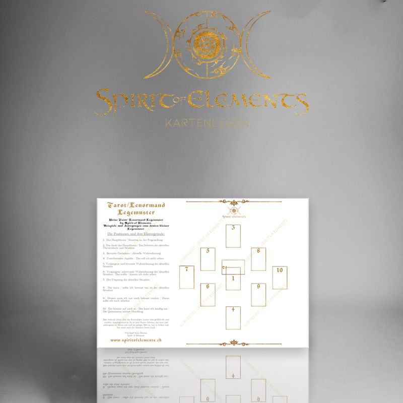 1 Tarot / Lenormand Legemuster Schablone / Kleines Quartett / PDF A4 Format zum downloaden und ausdrucken 1 Tarot / Lenormand Legemuster Schablone / Kleines Quartett / PDF A4 Format zum downloaden und ausdrucken