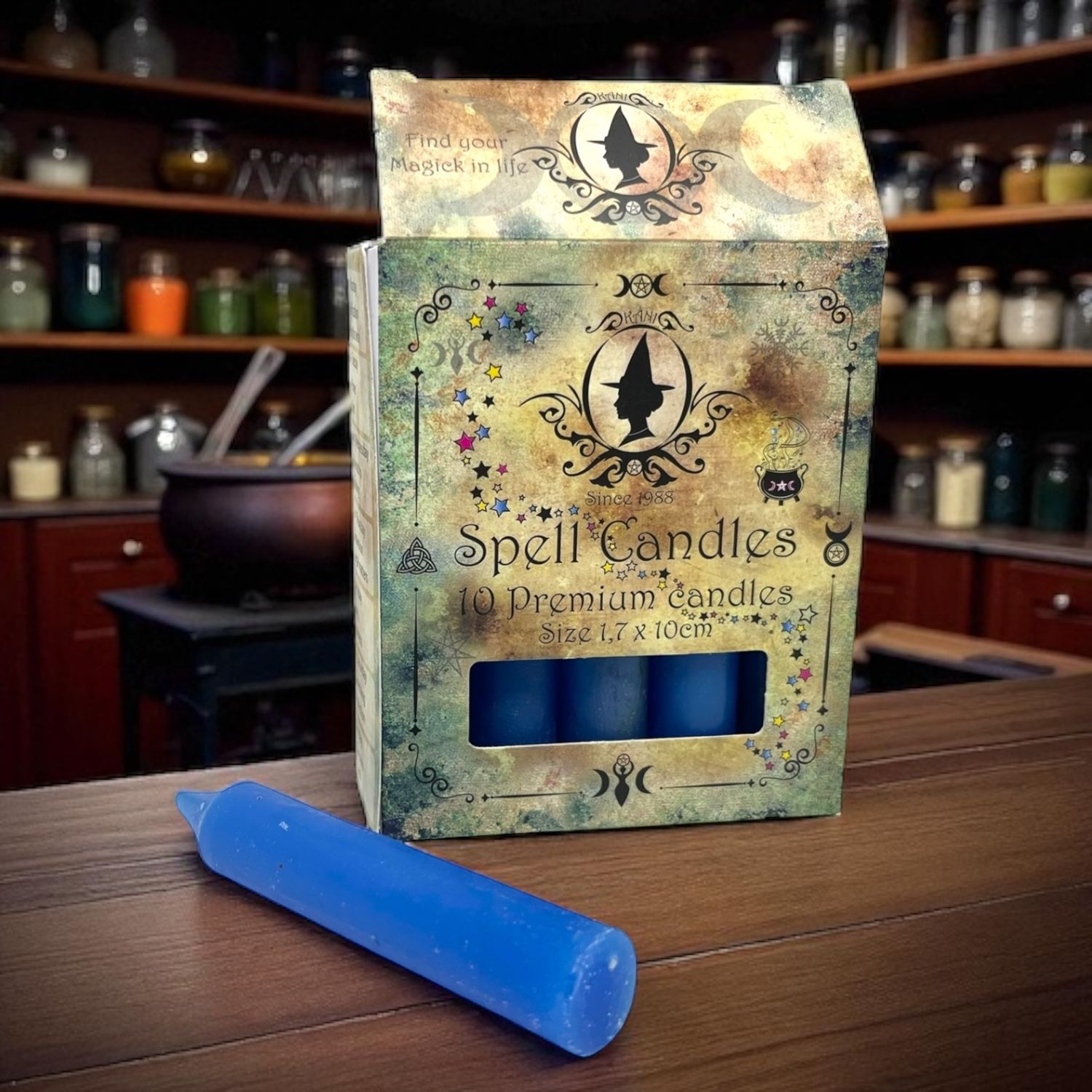 Ritualkerzen für Kerzenmagie - 1.7 x 10 cm Hellblau