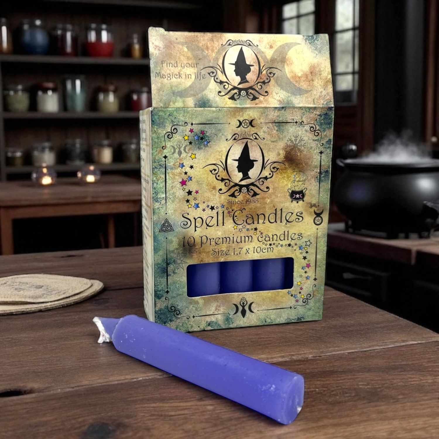 Ritualkerzen für Kerzenmagie - 1.7 x 10 cm Violett Ritualkerzen für Kerzenmagie - 1.7 x 10 cm Violett