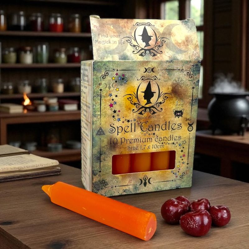 Ritualkerzen für Kerzenmagie - 1.7 x 10 cm Orange Ritualkerzen für Kerzenmagie - 1.7 x 10 cm Orange