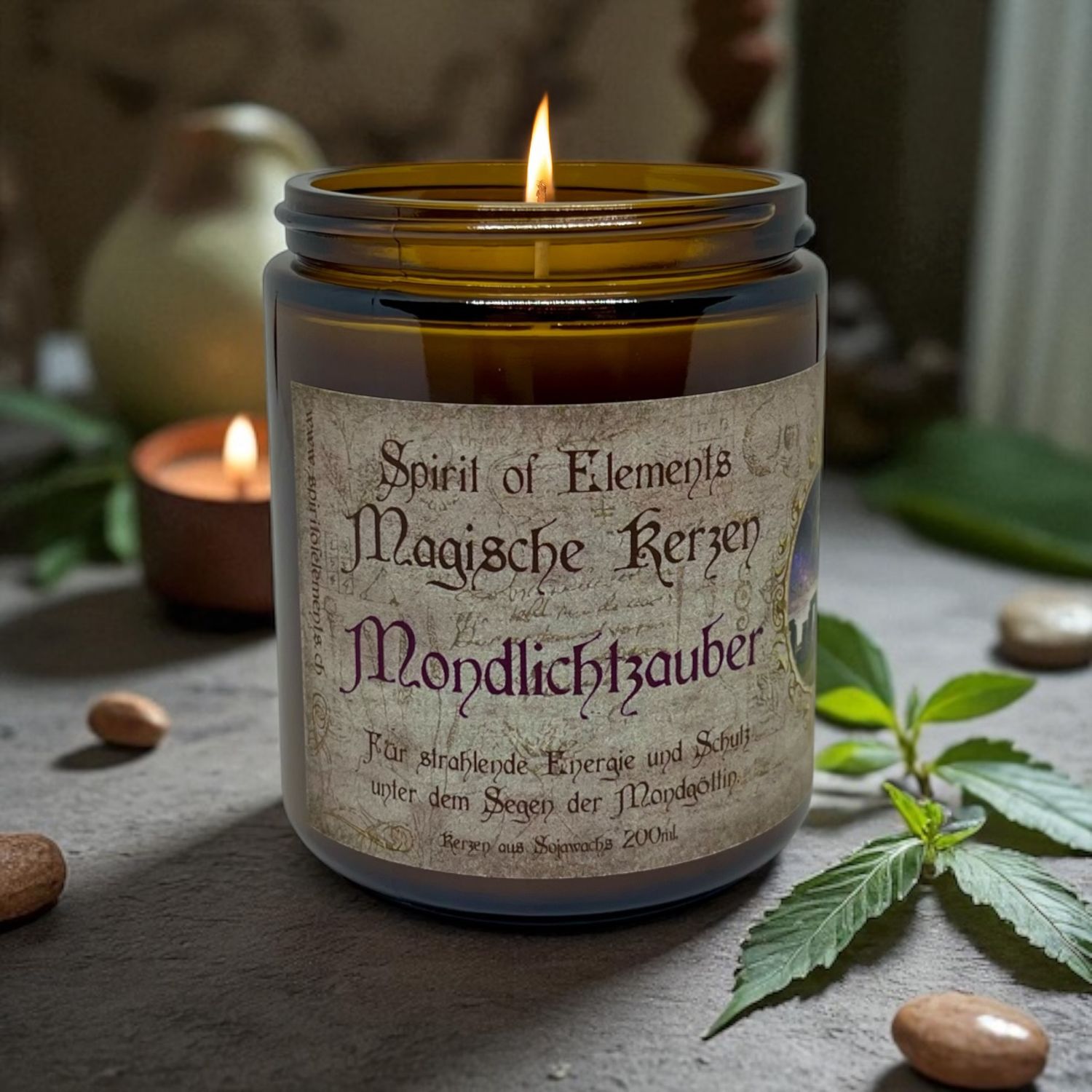 Magische Kerze „Mondlichtzauber“ Magische Kerze „Mondlichtzauber“