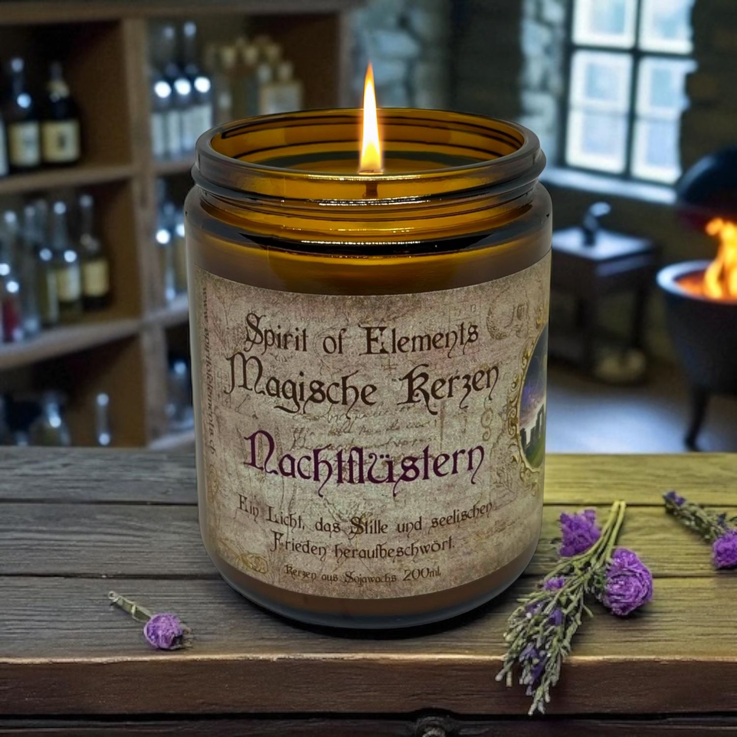 Magische Kerze „Nachtflüstern“ Magische Kerze „Nachtflüstern“