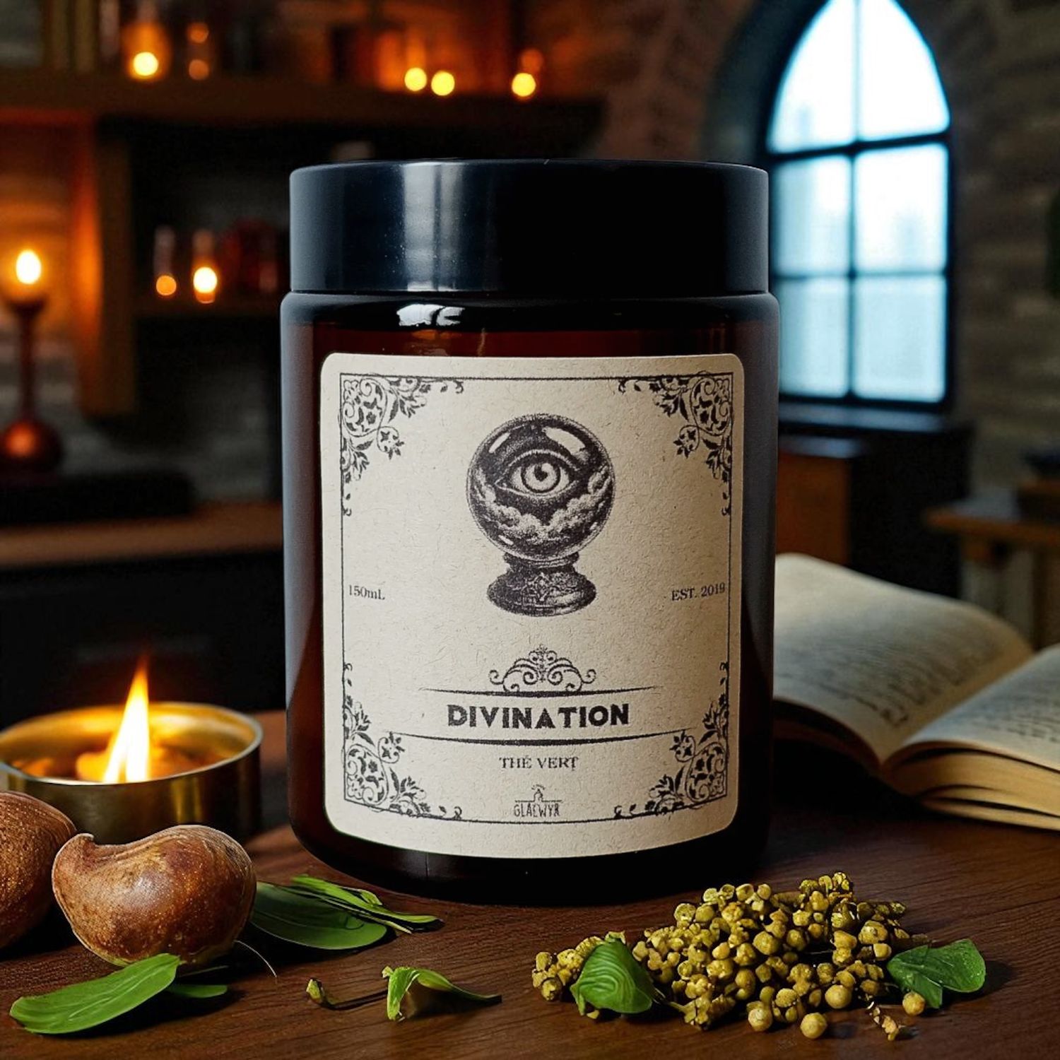 Magische Kerze Wahrsagung – Duft Grüner Tee