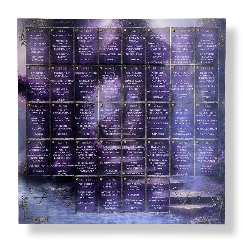 Lenormand Schablone Tuch Epic Feenland Lenormand Schablone Tuch Epic Feenland