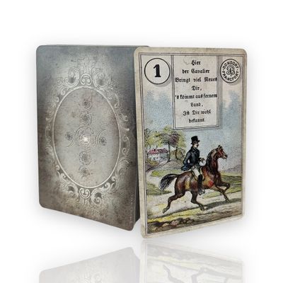 Lenormandkarten Dondorf Pompös 80x120 Vintage mit Versen Lenormandkarten Dondorf Pompös 80x120 Vintage mit Versen