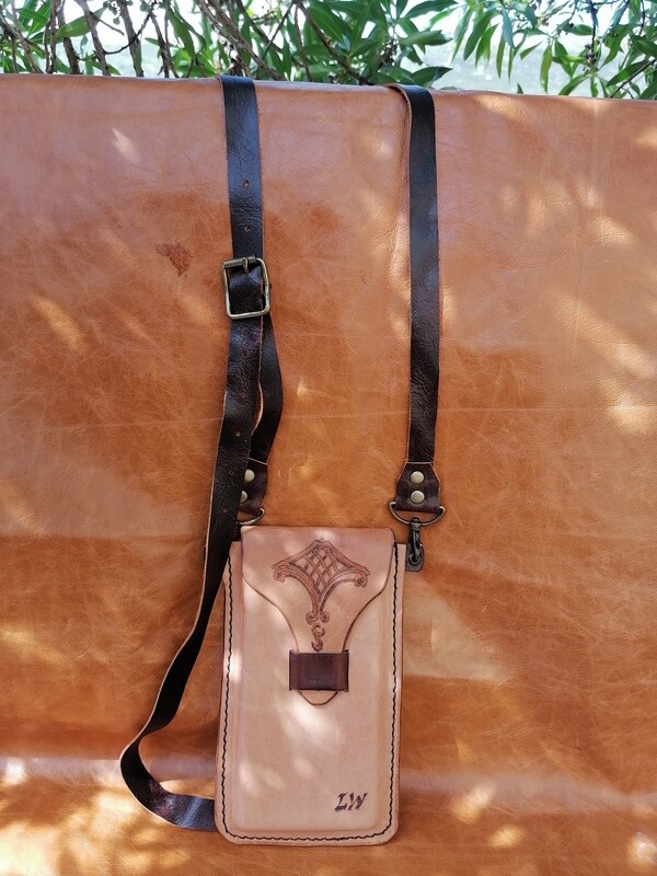Leather bag, for phone