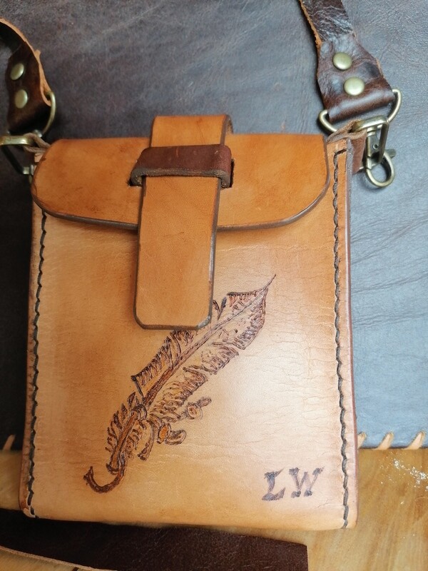 Leather satchel