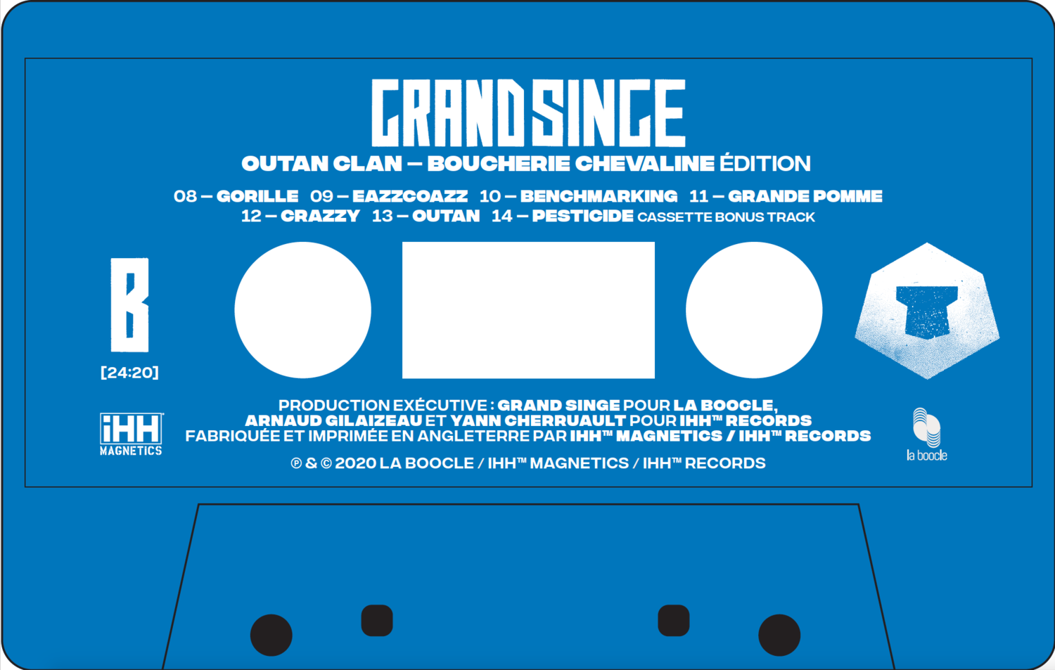 CASSETTE audio GRAND SiNGE "Outan Clan" BOUCHERIE CHEVALINE édition + iNÉDiT EXCLUSiF cassette BOUCHERIE CHEVALiNE + lien de téléchargement GRATUiT ! [EN STOCK]
