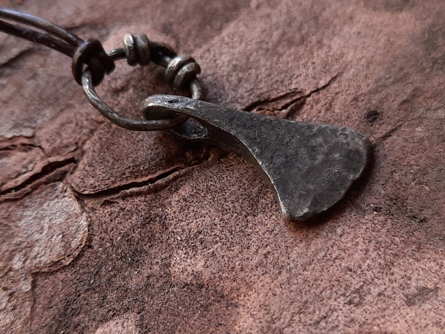 Handmade Viking Thor Hammer Pendant, Silver, Hand-Forged