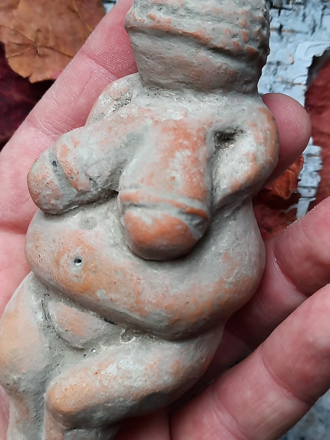 Handmade Mother Goddess Figurine, Clay-Terracota