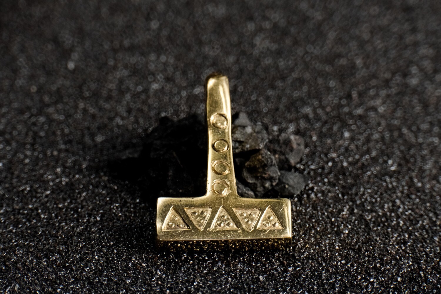 Mjolnir, Mjöllnir, Thor Hammer Pendant, Viking Warrior Pagan Amulet, Bronze