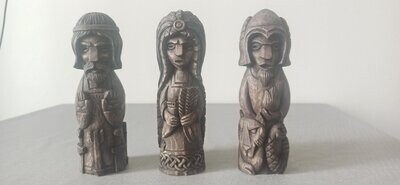 OFFER: Old Norse Gods Statues, God Loki, God Baldr and Goddess Sif - Basswood Hand Carved