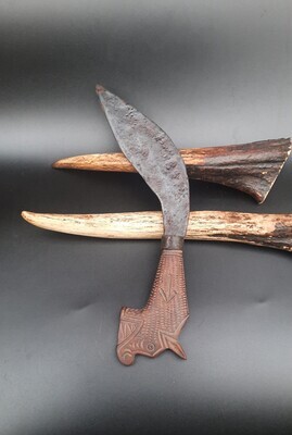 Historical Vikings Völva / Shaman ritual knife, Curved blade