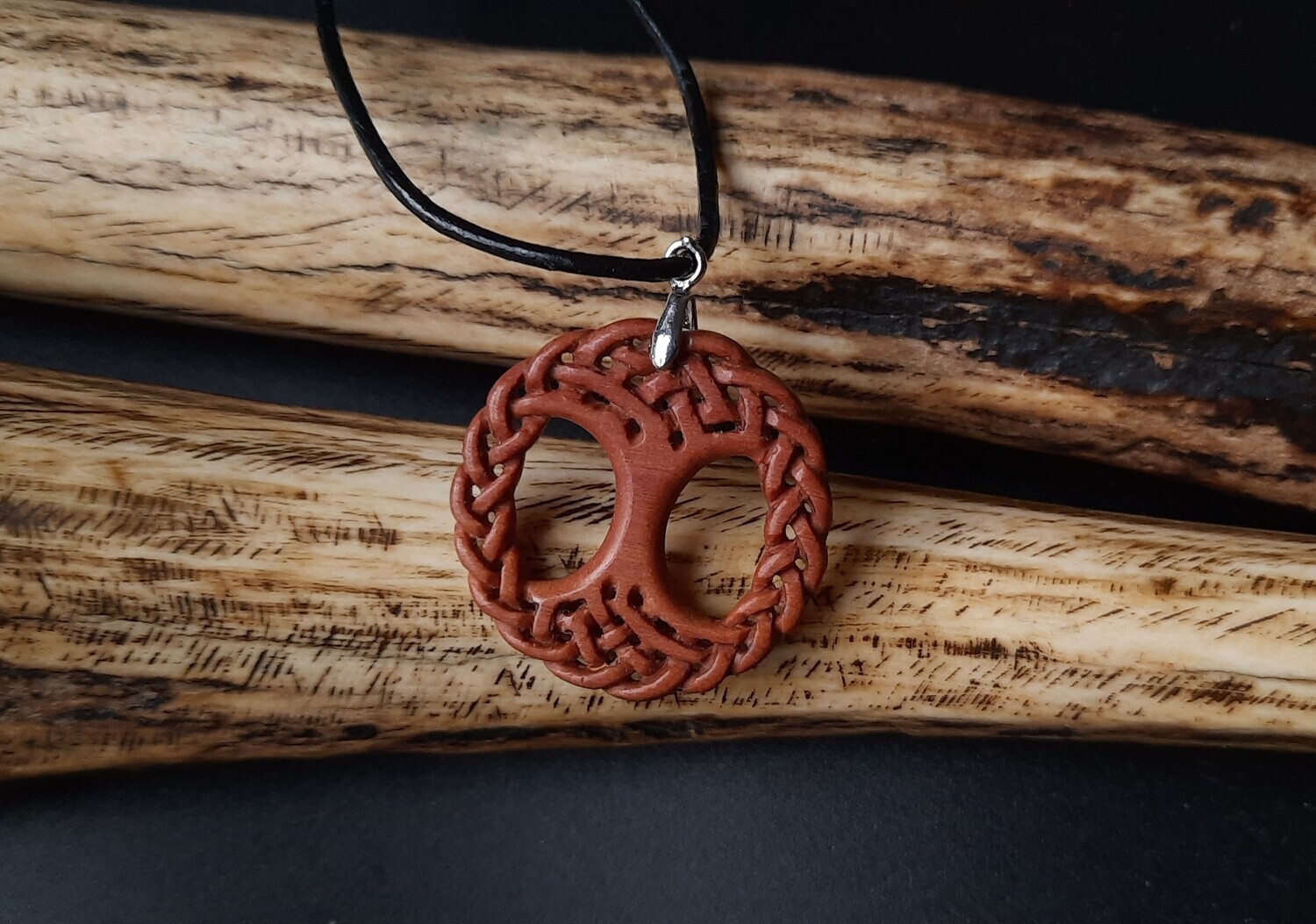 Vikings Handmade: YGGDRASIL Viking Tree of Life, Unique hand-carved Necklace, Vikings Pagan Jewellery, Asatru Amulet Talisman
