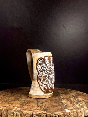 Crafting Norse Art Excellence: Premium Viking Drinking Horn Cups Collection - 
