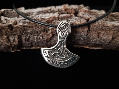 Support Ukrainian Pagan Artisans: Handmade Mjolnir Thor's Hammer Pendant - Viking Warrior Pewter Amulet