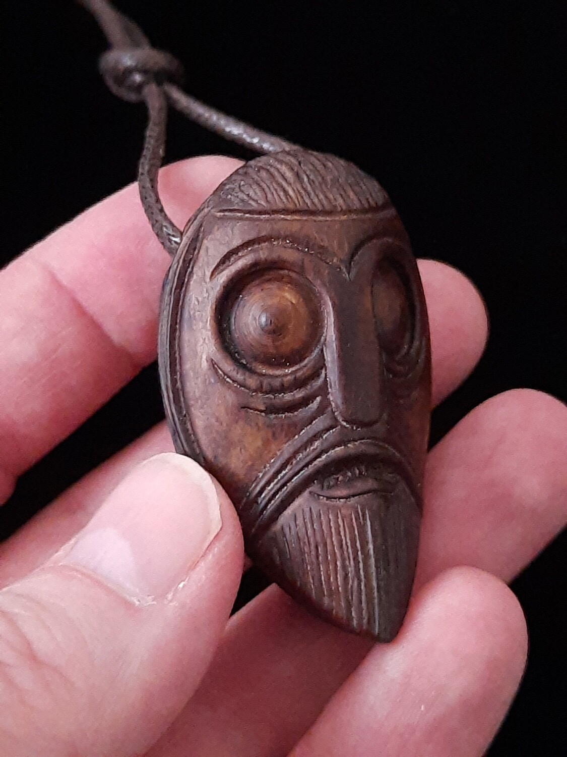 Odin Pendant, Oseberg Style, Hand Crafted, Antlers
