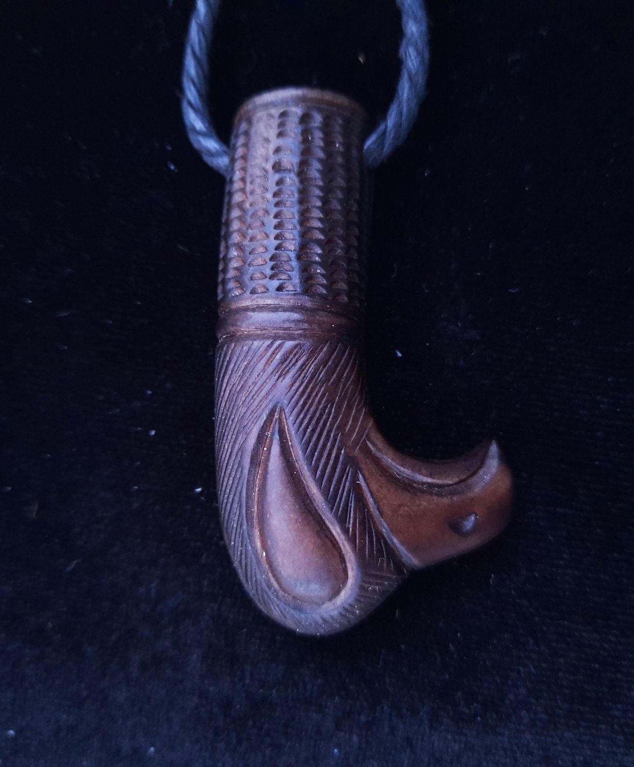 Norse Falcon Runic Pendant, Vikings Historical Art Inspired Pagan amulet, Antlers, Handmade