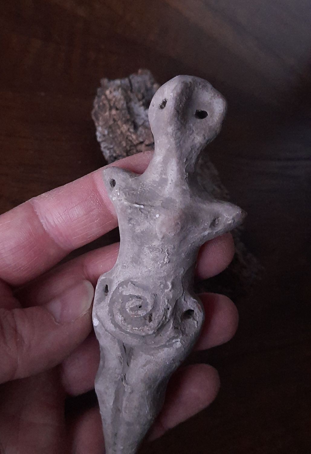 Handmade Snake Mother Goddess, First Gods of Old Europe, Neolithic Terracotta Replica, Special patina for authentic look