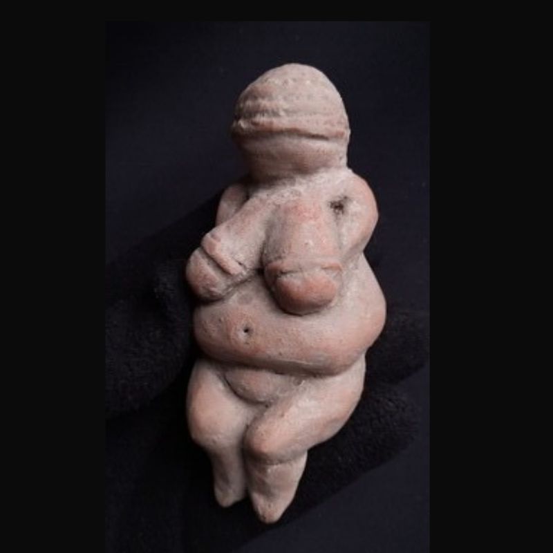 Handmade Mother Goddess Figurine, Clay-Terracota