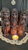 Old Norse Goddesses Statues: Freyja, Sif and See Goddess Ran - Basswood Hand Carved