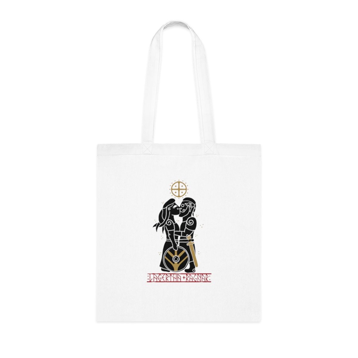 Ragnar + Lagertha - Norse Love Story / Valentine Gift - Cotton Tote Ragnar + Lagertha - Norse Love Story / Valentine Gift - Cotton Tote