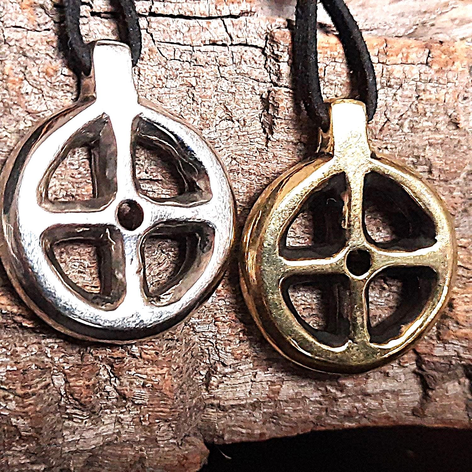 Handmade Odin Cross, Viking Solar Necklace, Casting, Pagan Jewellery Collection